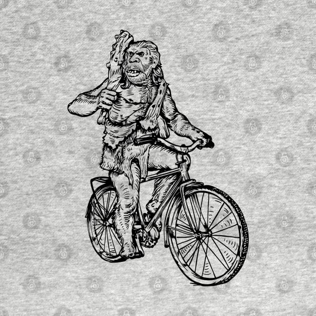 SEEMBO Neanderthal Cycling Bicycle Cyclist Biker Biking Bike by SEEMBO